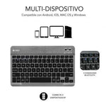 Funda con Teclado Subblim KeyTab Pro BT para Tablets Samsung Galaxy A9+/ Negra - PixelPlaza