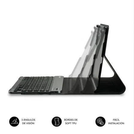 Funda con Teclado Subblim KeyTab Pro BT para Tablets Samsung Galaxy A9+/ Negra - PixelPlaza
