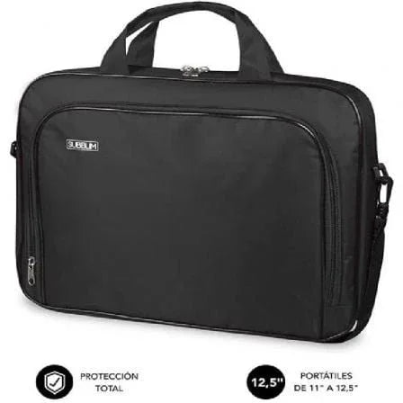Maletín Subblim Oxford para Portátiles hasta 12.5"/ Negro - PixelPlaza