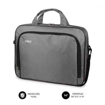Maletín Subblim Oxford para Portátiles hasta 14"/ Gris - PixelPlaza