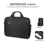 Maletín Subblim Oxford para Portátiles hasta 16"/ Negro - PixelPlaza