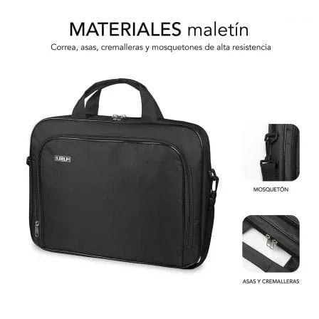 Maletín Subblim Oxford para Portátiles hasta 16"/ Negro - PixelPlaza