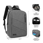 Mochila Subblim City Backpack para Portátiles hasta 15.6"/ Puerto USB/ Gris - PixelPlaza