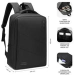 Mochila Subblim City Backpack para Portátiles hasta 15.6"/ Puerto USB/ Negra - PixelPlaza