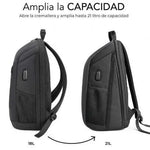 Mochila Subblim Xpand Air Padding Backpack para Portátiles hasta 15.6"/ Puerto USB/ Negro - PixelPlaza