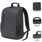 Mochila Subblim Xpand Air Padding Backpack para Portátiles hasta 15.6"/ Puerto USB/ Negro - PixelPlaza