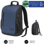 Mochila Subblim Xpand Air Padding Backpack para Portátiles hasta 15.6"/ Puerto USB/ Azul - PixelPlaza