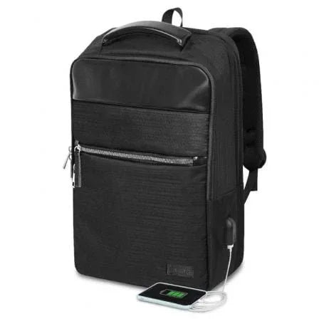Mochila Subblim Business V2 AP Backpack para Portátiles hasta 15.6"/ Puerto USB/ Negra - PixelPlaza