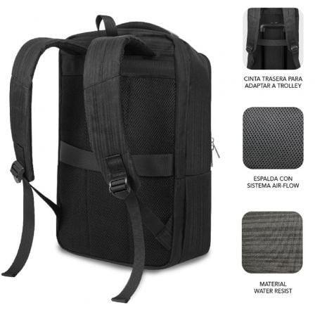 Mochila Subblim Business V2 AP Backpack para Portátiles hasta 15.6"/ Puerto USB/ Negra - PixelPlaza