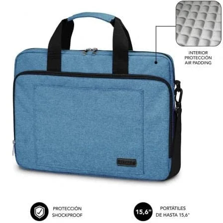 Mochila Subblim Air Padding Laptop Bag para Portátiles hasta 15.6"/ Azul - PixelPlaza