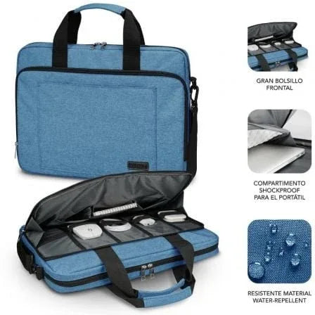 Mochila Subblim Air Padding Laptop Bag para Portátiles hasta 15.6"/ Azul - PixelPlaza