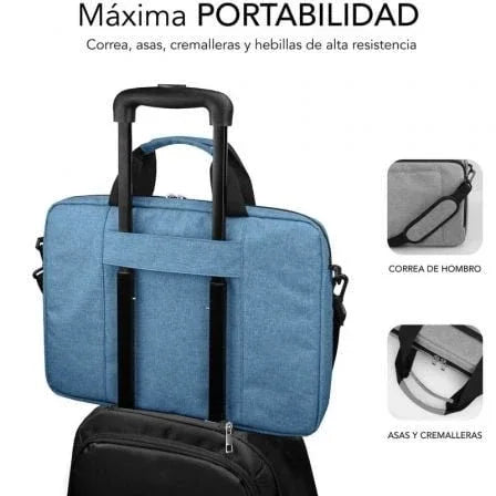 Mochila Subblim Air Padding Laptop Bag para Portátiles hasta 15.6"/ Azul - PixelPlaza