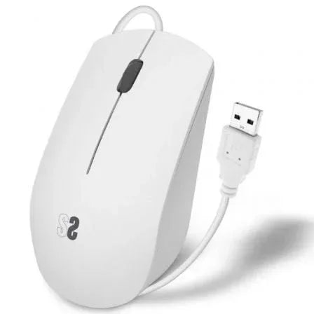 Ratón Subblim Business Silencioso/ Hasta 1200 DPI/ Blanco - PixelPlaza