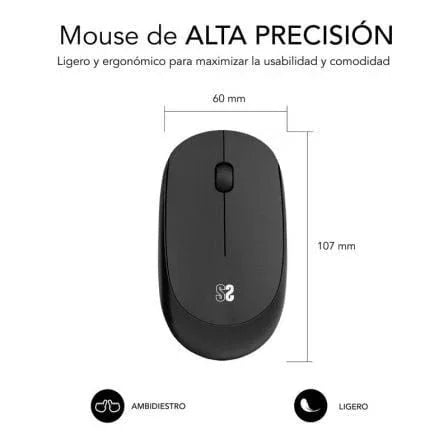 Ratón Inalámbrico Subblim Business Plus Silencioso/ Hasta 1200 DPI - PixelPlaza