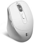Ratón Ergonómico Inalámbrico por Bluetooth/ 2.4GHz Subblim Comfort Ergo Dual Battery/ Batería recargable/ Hasta 2400 DPI/ Blanco - PixelPlaza