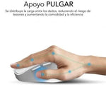 Ratón Ergonómico Inalámbrico por Bluetooth/ 2.4GHz Subblim Comfort Ergo Dual Battery/ Batería recargable/ Hasta 2400 DPI/ Blanco - PixelPlaza
