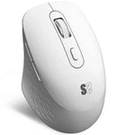 Ratón Ergonómico Inalámbrico por Bluetooth/ 2.4GHz Subblim Curve Ergo Dual Battery/ Batería recargable/ Hasta 1600 DPI/ Blanco - PixelPlaza