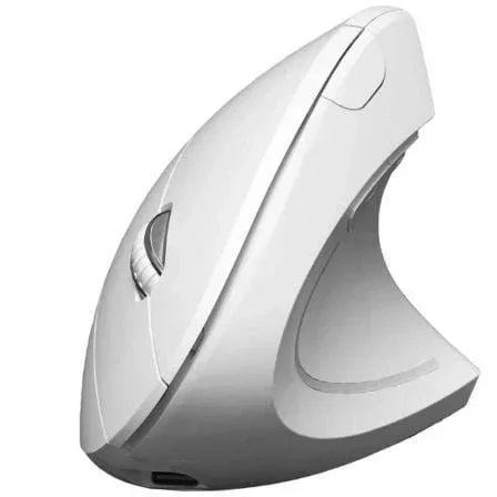 Ratón Vertical Inalámbrico por Bluetooth/ 2.4GHz Subblim Glide Vertical Ergo Dual Battery/ Batería Recargable/ Hasta 1600 DPI/ Blanco - PixelPlaza