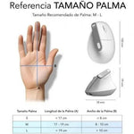 Ratón Vertical Inalámbrico por Bluetooth/ 2.4GHz Subblim Nature Vertical Ergo Dual Battery/ Batería Recargable/ Hasta 4000 DPI/ Blanco - PixelPlaza