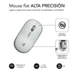 Ratón Mini Inalámbrico Subblim Wireless Mini/ Hasta 1600 DPI/ Plata - PixelPlaza