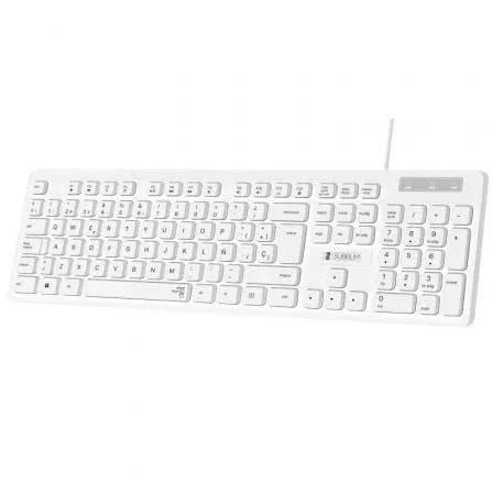 Teclado Subblim Business Slim Silencioso/ Blanco - PixelPlaza
