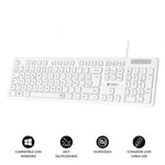 Teclado Subblim Business Slim Silencioso/ Blanco - PixelPlaza