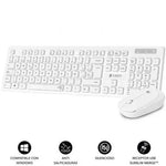 Teclado y Ratón Subblim Combo Business Slim Silencioso Inalámbrico/ Blanco - PixelPlaza
