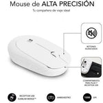 Teclado y Ratón Subblim Combo Business Slim Silencioso Inalámbrico/ Blanco - PixelPlaza