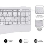 Teclado y Ratón Inalámbrico Subblim Combo Dual Office Prowave/ Blanco - PixelPlaza