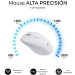 Teclado y Ratón Inalámbrico Subblim Combo Dual Office Prowave/ Blanco - PixelPlaza