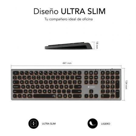 Teclado Inalámbrico Subblim Master/ Gris y Negro - PixelPlaza