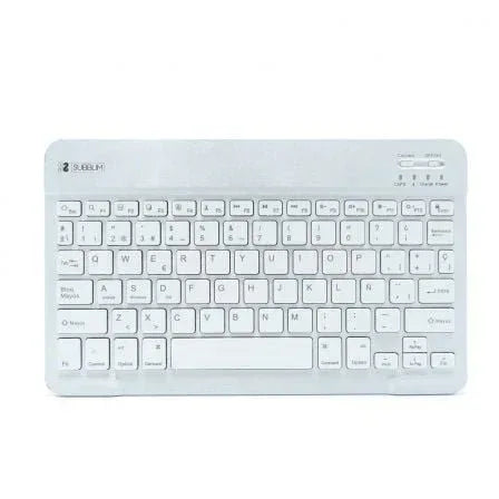 Teclado Compacto Inalámbrico por Bluetooth Subblim Smart/ Plata - PixelPlaza