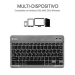 Teclado Compacto Inalámbrico por Bluetooth Subblim Smart/ Gris - PixelPlaza