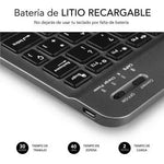 Teclado Compacto Inalámbrico por Bluetooth Subblim Smart/ Gris - PixelPlaza