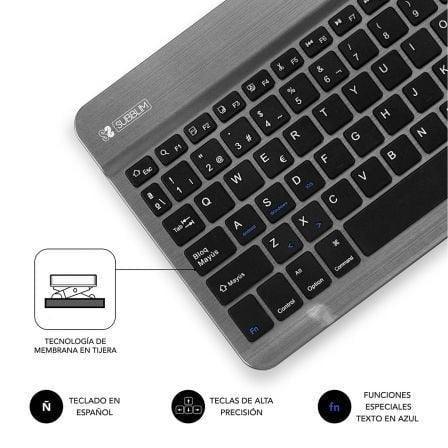 Teclado Compacto Inalámbrico por Bluetooth Subblim Smart/ Gris - PixelPlaza