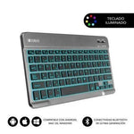 Teclado Compacto Inalámbrico por Bluetooth Subblim Smart Backlit/ Gris - PixelPlaza