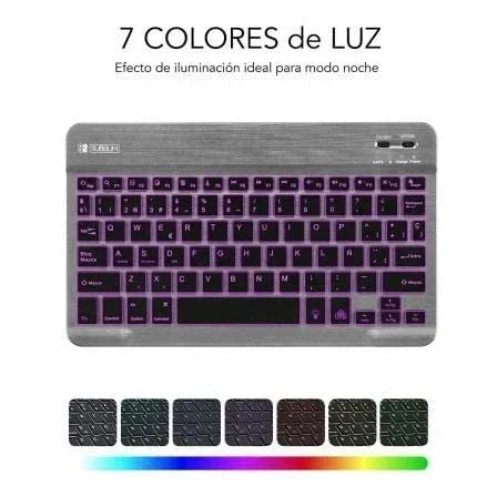 Teclado Compacto Inalámbrico por Bluetooth Subblim Smart Backlit/ Gris - PixelPlaza