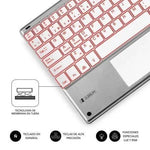 Teclado Compacto Inalámbrico por Bluetooth Subblim SMBT50/ Plata - PixelPlaza