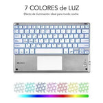 Teclado Compacto Inalámbrico por Bluetooth Subblim SMBT50/ Plata - PixelPlaza