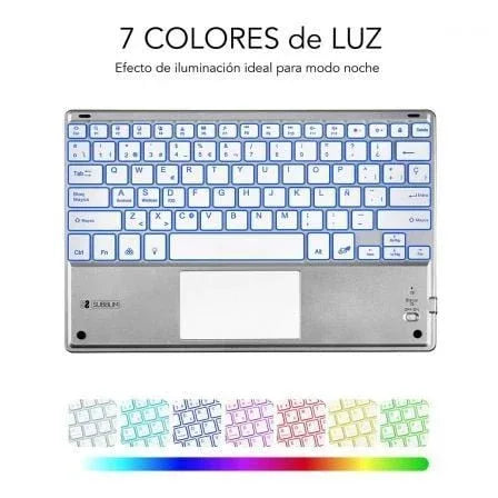 Teclado Compacto Inalámbrico por Bluetooth Subblim SMBT50/ Plata - PixelPlaza