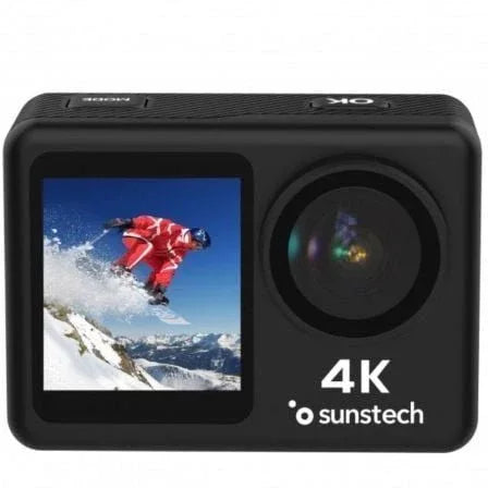 Cámara Digital Deportiva Sunstech Adventure 4K/ 16MP/ Ángulo de visión 170º/ Negra - PixelPlaza