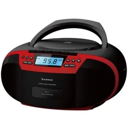 Radio CD Sunstech CXUM54BTRD/ Rojo - PixelPlaza