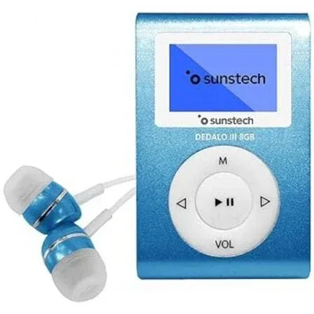 Reproductor MP3 Sunstech Dedalo III/ 8GB/ Radio FM/ Azul - PixelPlaza