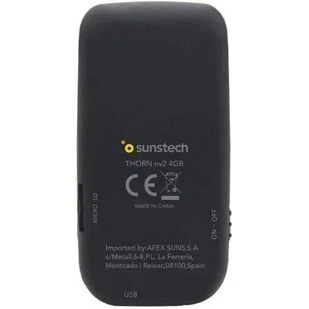 Reproductor MP4 Sunstech Thorn/ 4GB/ Pantalla 1.8"/ Radio FM/ Negro - PixelPlaza