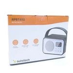 Radio Portátil Sunstech RPBT450/ a Pilas/ Negra - PixelPlaza