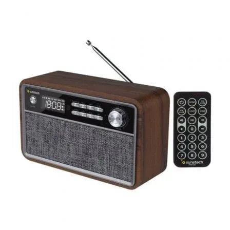 Radio Vintage Sunstech RPBT500/ Madera - PixelPlaza