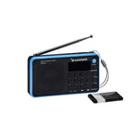 Radio Portátil Sunstech RPDS32BL/ con Batería/ Negra y Azul - PixelPlaza
