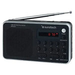 Radio Portátil Sunstech RPD32SL/ con Batería/ Negra y Plateada - PixelPlaza