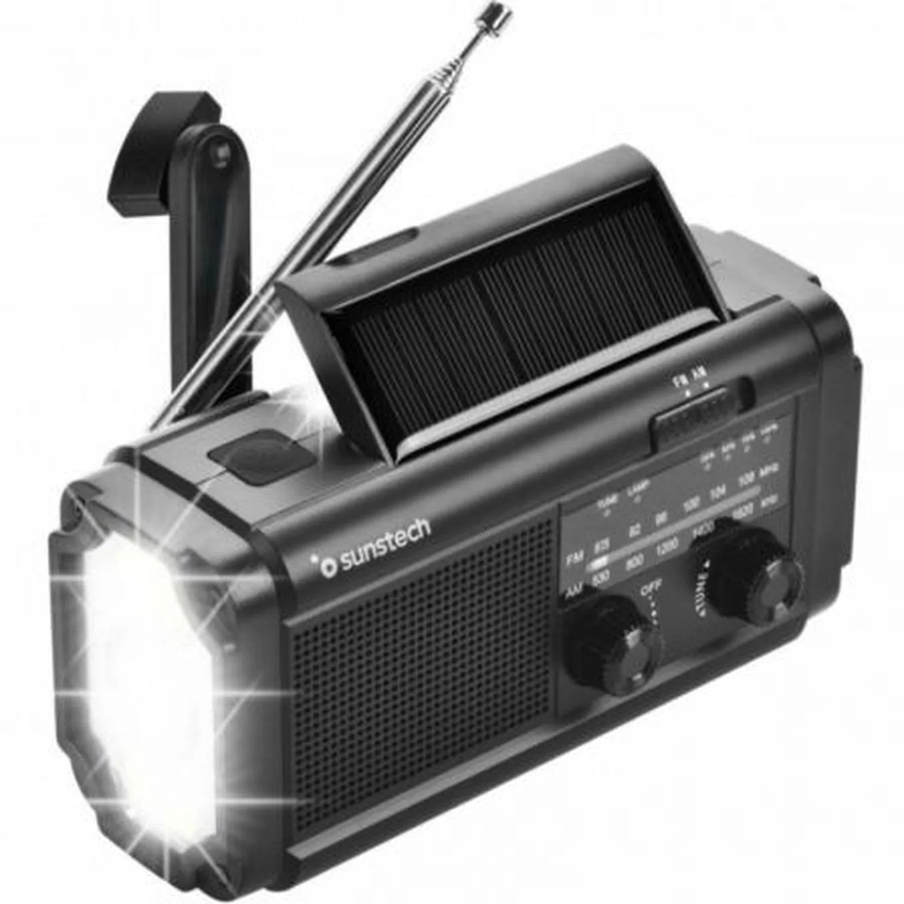 Radio Portátil Sunstech RPE25/ Negra - PixelPlaza
