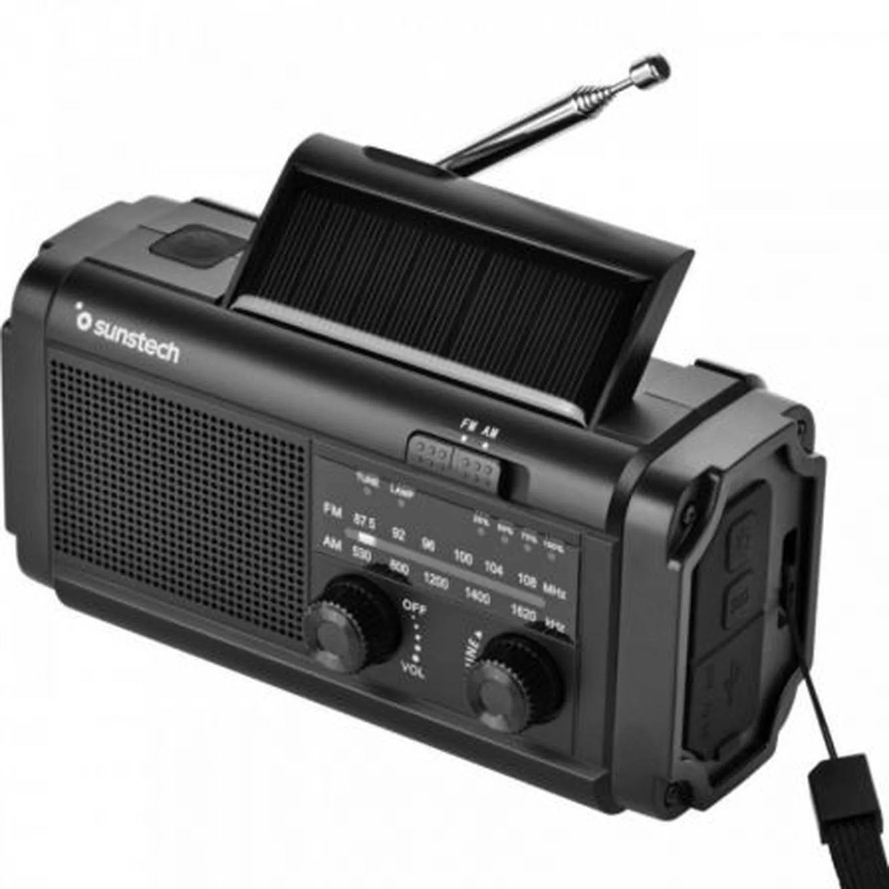 Radio Portátil Sunstech RPE25/ Negra - PixelPlaza